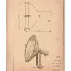 Nemo Lighting Projecteur 365 golvlampa, nattblå