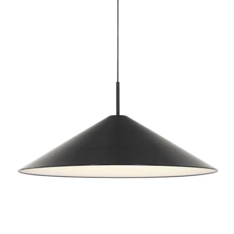 New Works Brolly pendellampa, 70 cm, anodiserad svart