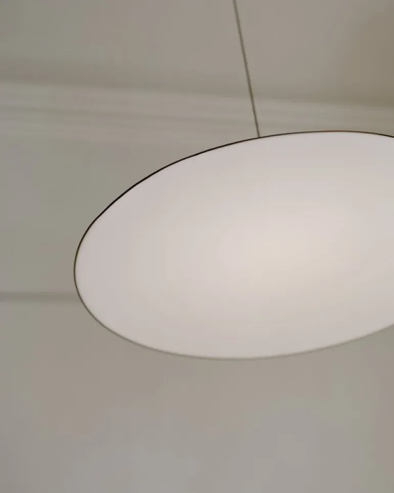 New Works Brolly pendellampa, 70 cm, anodiserad svart