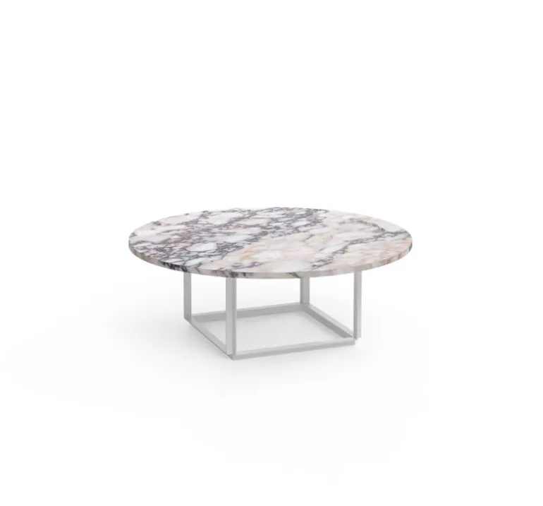 New Works Florence soffbord, 90 cm, vit - vit marmor Viola