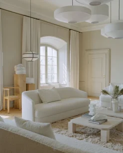 New Works Kite pendellampa, 55 cm, vit - svart