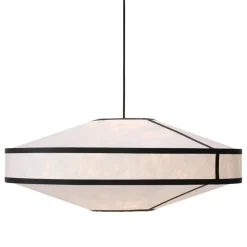 New Works Kite pendellampa, 75 cm, vit - svart