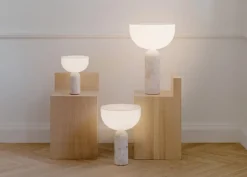 New Works Kizu bordslampa, stor, Kunis Breccia-marmor