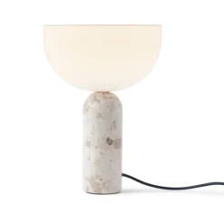 New Works Kizu bordslampa, liten, Kunis Breccia-marmor