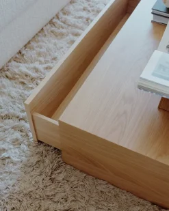 New Works Mass High soffbord med låda, ek