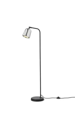 New Works Material golvlampa, rostfritt stål