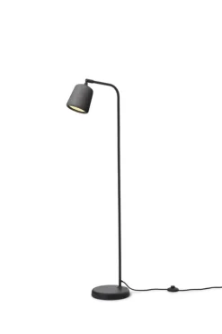 New Works Material golvlampa, mörkgrå betong