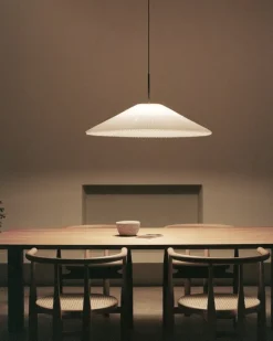 New Works Nebra pendellampa, stor, vit