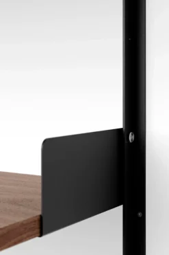 New Works New Works vägghylla, 900, valnöt - svart