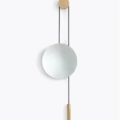 New Works Rise & Shine väggspegel, mässing