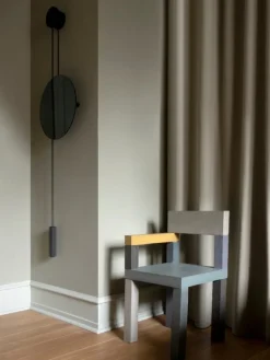 New Works Rise & Shine väggspegel, svart stål