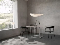 New Works Tense pendellampa 90 cm, vit