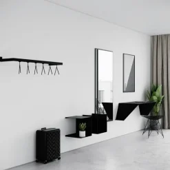 Nichba HangSys klädupphängningssystem, medium, svart