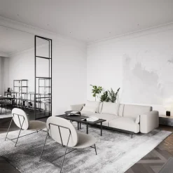 Nichba Kaffebord 115 x 55 cm, svart