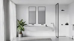 Nichba Shelf Corner badhylla, svart