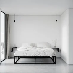 Nichba Shelve02 vägghylla, vänster, svart