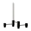 Nichba Structure ljusstake, 3 st, svart