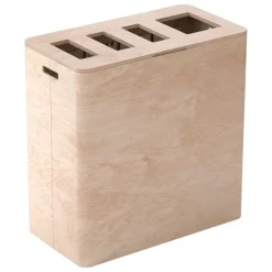 Niimaar Ecogrande Forever Bin återvinningsstation, 4 öppningar, björk