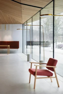 Nikari Archetyp fåtölj, ask - röd Steelcut Trio 636