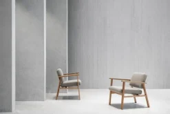 Nikari Archetyp Lobby stol, ek - grå Steelcut Trio 616