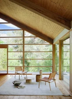 Nikari December stol, ask - naturläder