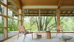 Nikari December stol, ask - naturläder