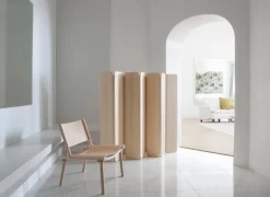 Nikari December stol, ask - naturläder