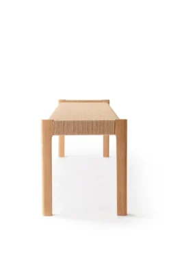 Nikari Detalji bänk, 151 cm, ek - papperssnöre