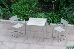 Nine Sine matbord, 75,5 x 75,5 cm, grå