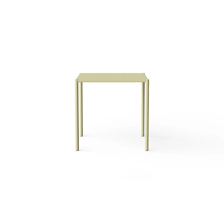 Nine Sine matbord, 75,5 x 75,5 cm, gul