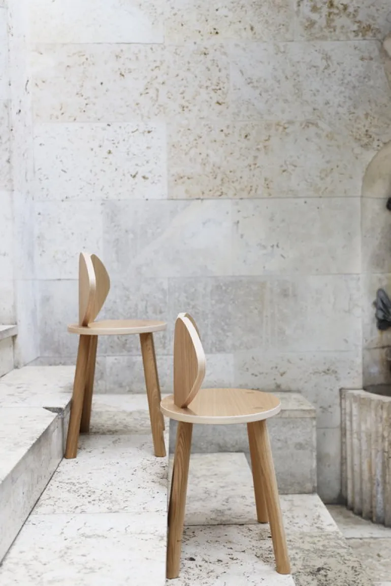 Nofred Mouse barnstol, lackerad ek