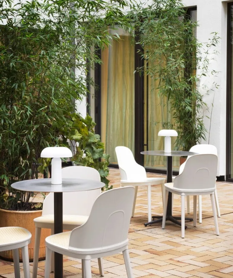 Normann Copenhagen Allez stol, vit - formgjuten rotting