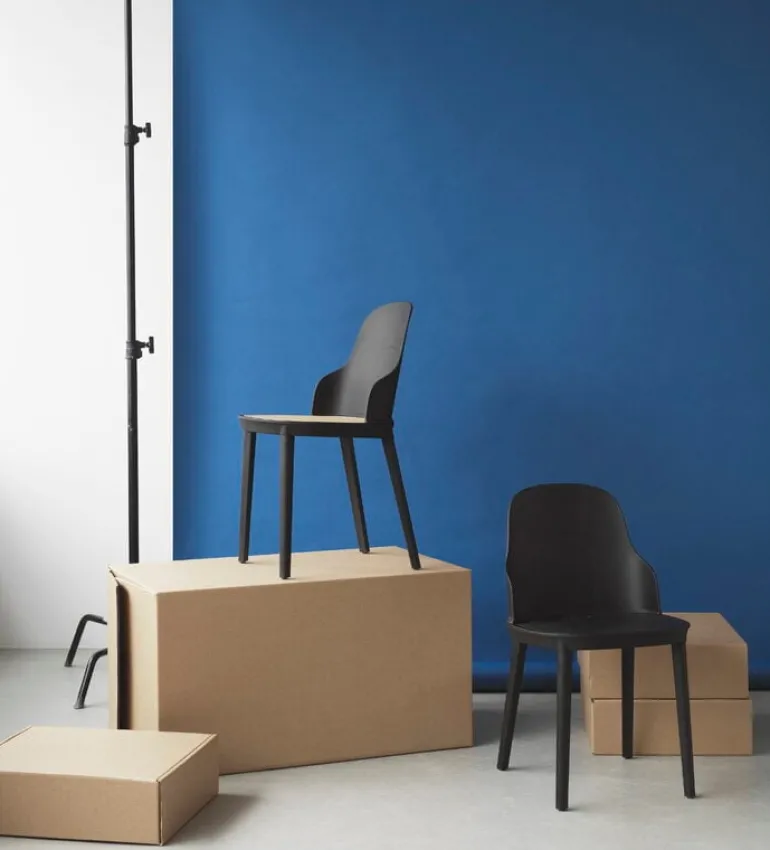 Normann Copenhagen Allez stol, svart - formpressad korg