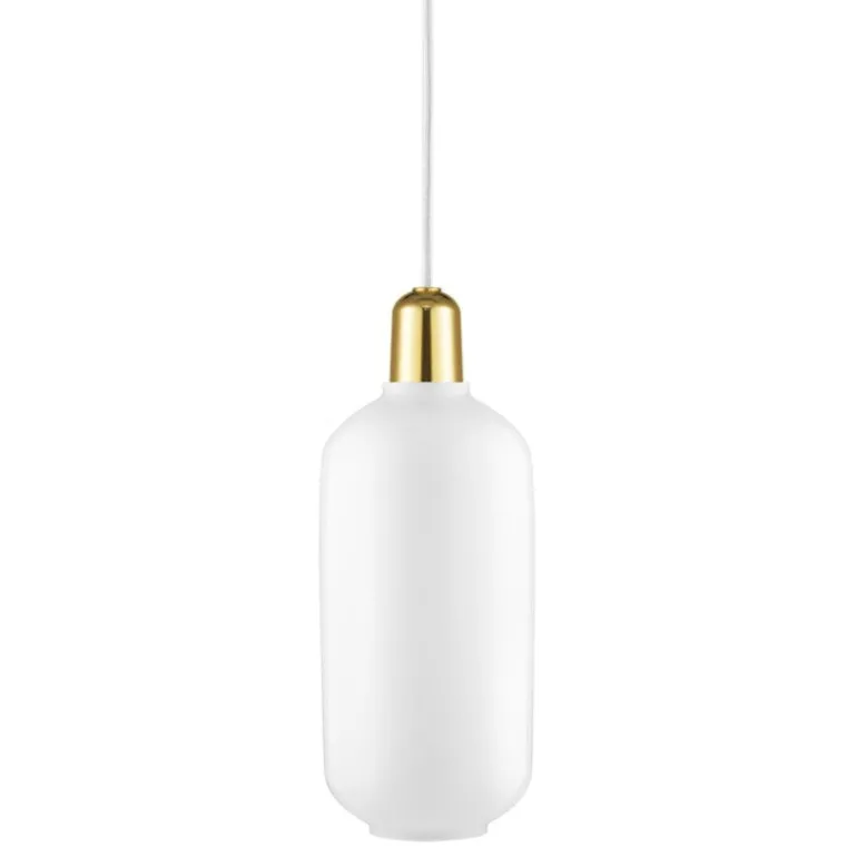 Normann Copenhagen Amp lampa, stor, vit - mässing