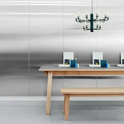 Normann Copenhagen Amp ljuskrona, liten, guld - grön