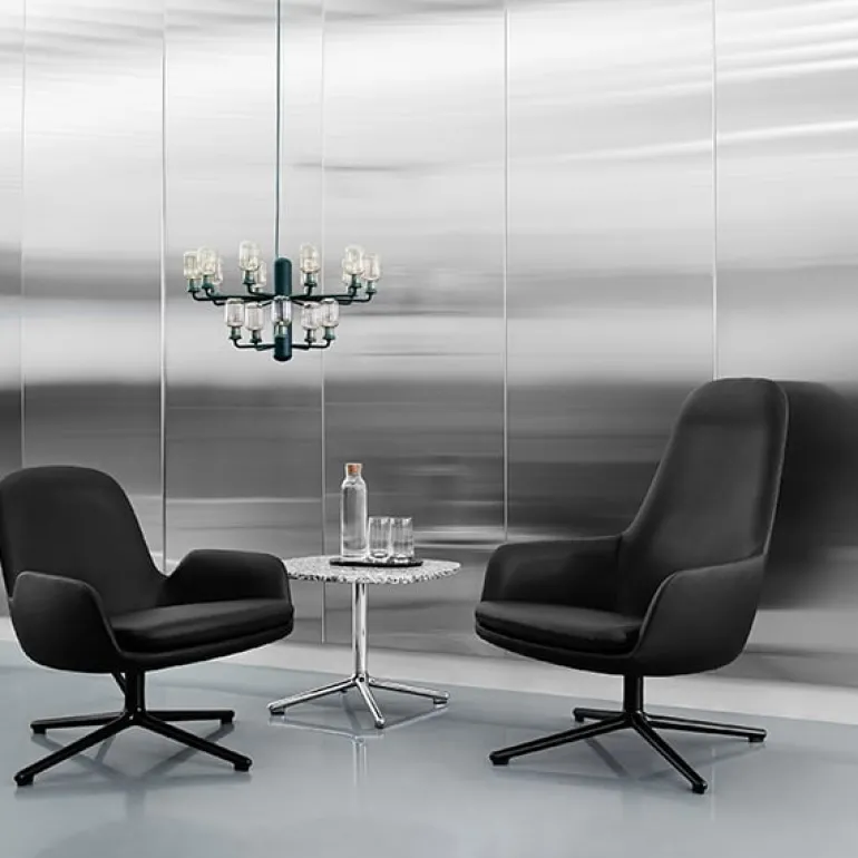 Normann Copenhagen Amp ljuskrona, liten, vit