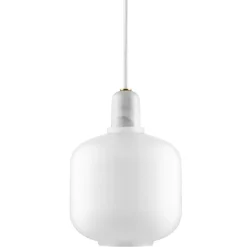 Normann Copenhagen Amp pendellampa, liten, vit
