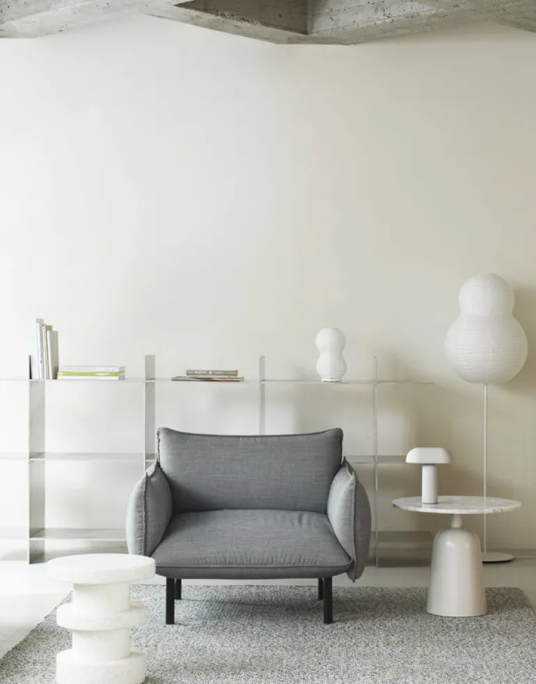 Normann Copenhagen Ark fåtölj, svart stål - Canvas 134