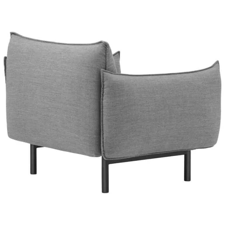 Normann Copenhagen Ark fåtölj, svart stål - Canvas 134