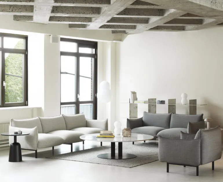 Normann Copenhagen Ark fåtölj, svart stål - Canvas 134