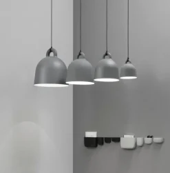 Normann Copenhagen Bell pendellampa, L, grå