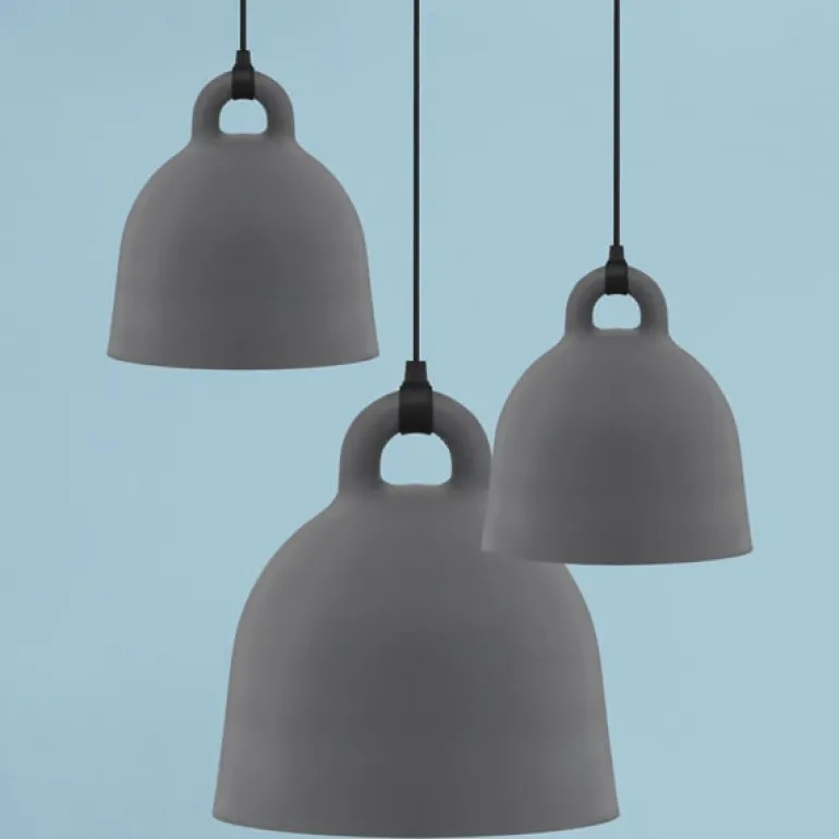 Normann Copenhagen Bell pendellampa, L, grå