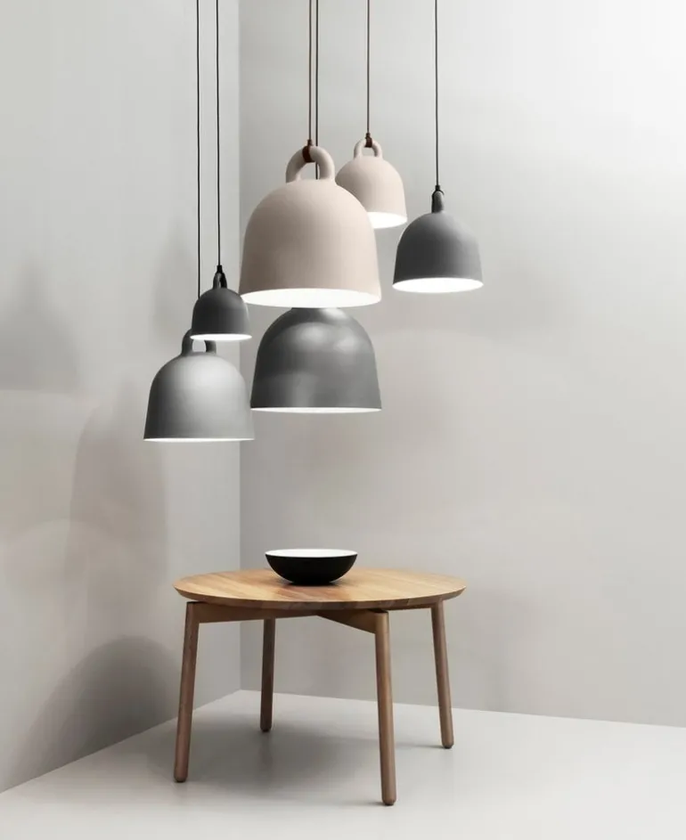 Normann Copenhagen Bell pendellampa, L, grå