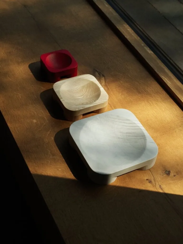 Normann Copenhagen Chub skål, liten, klarröd