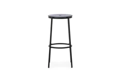 Normann Copenhagen Circa barstol, 75 cm, svart stål - svart ek