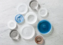 Normann Copenhagen Cosmic djup glastallrik, 22 cm, vit