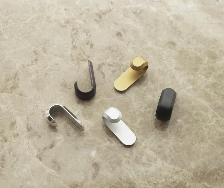 Normann Copenhagen Curve mini krok, 2 st, matt brun