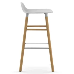 Normann Copenhagen Form barstol 75 cm, vit - ek