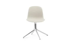 Normann Copenhagen Form Swivel 4L stol, aluminium - Main Line Flax 20