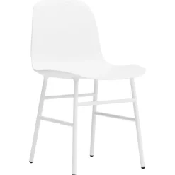 Normann Copenhagen Form stol, stålram, vit